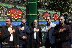 مراسم بدرقه پیک امید کانون به پیاده روی اربعین