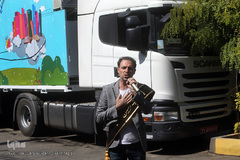 مراسم بدرقه پیک امید کانون به پیاده روی اربعین