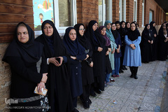 مراسم بدرقه پیک امید کانون به پیاده روی اربعین