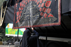 مراسم بدرقه پیک امید کانون به پیاده روی اربعین