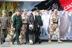 حضور رهبر انقلاب در مراسم دانش‌آموختگی دانشجویان دانشگاه امام حسین(ع)