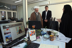 بازدید حجت الاسلام تیمور علی عسگری، معاون حقوقی و امور مجلس وزیر آموزش و پرورش از ایکنا