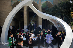 پیاده روی جاماندگان نونهال اربعین حسینی در دانشگاه امام صادق(ع)