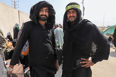 خروج اتباع خارجی از مرز بین‌المللی شلمچه