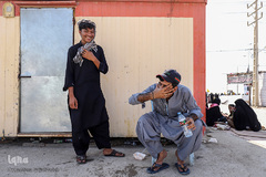 خروج اتباع خارجی از مرز بین‌المللی شلمچه