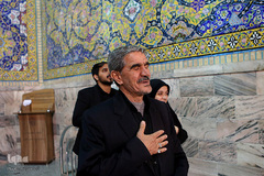 مراسم عزاداری شام اربعین حسینی در حرم مطهر رضوی