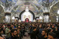مراسم عزاداری شام اربعین حسینی در حرم مطهر رضوی