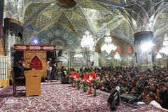 مراسم عزاداری شام اربعین حسینی در حرم مطهر رضوی