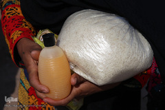 توزیع لوازم التحریر هم نمک در جازموریان