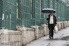 بارش اولین باران پاییزی در تهران