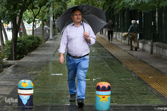 بارش اولین باران پاییزی در تهران