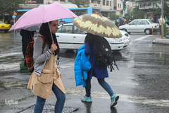 بارش اولین باران پاییزی در تهران