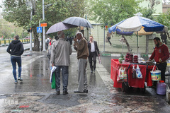 بارش اولین باران پاییزی در تهران
