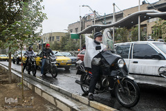 بارش اولین باران پاییزی در تهران