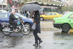 بارش اولین باران پاییزی در تهران