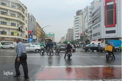 بارش اولین باران پاییزی در تهران