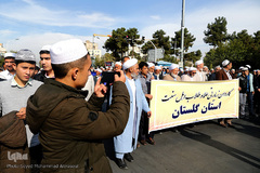 تشرف کاروان اهل سنت به حرم رضوی
