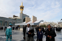 تشرف کاروان اهل سنت به حرم رضوی