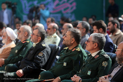 مراسم رونمایی از دیوارنگاره‌های جدید لانه جاسوسی آمریکا