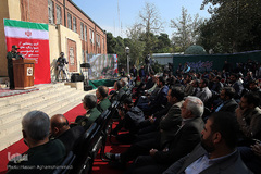 مراسم رونمایی از دیوارنگاره‌های جدید لانه جاسوسی آمریکا