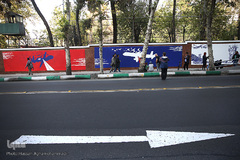 مراسم رونمایی از دیوارنگاره‌های جدید لانه جاسوسی آمریکا