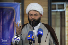 حجت‌الاسلام‌ والمسلمین محمد قمی، رئیس سازمان تبلیغات اسلامی در مراسم تکریم و معارفه رییس سازمان دارالقرآن الکریم