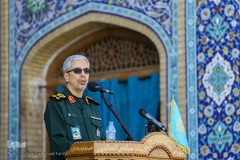 سرلشگر محمد حسین باقری، رئیس ستاد کل نیروهای مسلح در تجدید بیعت نیروهای مسلح با امام زمان(عج)