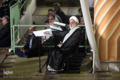 حضور حجت الاسلام والمسلمین محسن قرائتی در نماز جمعه تهران - 17 آبان‌ماه