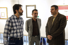 سیدمحمدجواد شوشتری، رییس سازمان قرآنی دانشگاهیان کشور در مراسم افتتاحیه نمایشگاه هنر‌های تجسمی «نفس المطمئنه»