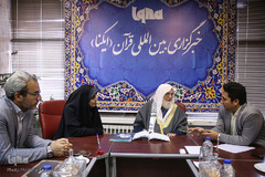 نشست شیخ محمد نمر زغموت، رئیس شورای اسلامی فلسطین در لبنان با خبرنگاران ایکنا