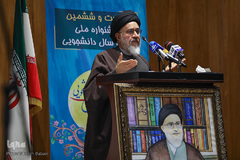  حجت الاسلام والسلمین سیدمصطفی محقق داماد در اختتامیه بیست و ششمین جشنواره ملی کتاب سال دانشجویی