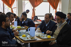 بازدید حجت الاسلام والمسلمین سیدمحمدعلی آل‌هاشم، نماینده ولی فقیه در آذربایجان شرقی از سلف سرویس دانشگاه تبریز