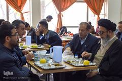 بازدید حجت الاسلام والمسلمین سیدمحمدعلی آل‌هاشم، نماینده ولی فقیه در آذربایجان شرقی از سلف سرویس دانشگاه تبریز