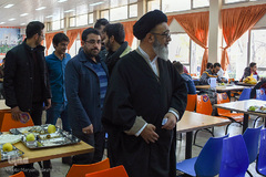 بازدید حجت الاسلام والمسلمین سیدمحمدعلی آل‌هاشم، نماینده ولی فقیه در آذربایجان شرقی از سلف سرویس دانشگاه تبریز