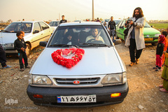 جشن ازدواج زوج جهادگر در میان اهالی محروم کوره پزخانه‌های اسلام آباد نظامی شهرری