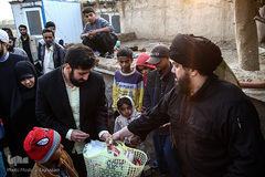 جشن ازدواج زوج جهادگر در میان اهالی محروم کوره پزخانه‌های اسلام آباد نظامی شهرری