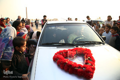 جشن ازدواج زوج جهادگر در میان اهالی محروم کوره پزخانه‌های اسلام آباد نظامی شهرری