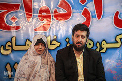 جشن ازدواج زوج جهادگر در میان اهالی محروم کوره پزخانه‌های اسلام آباد نظامی شهرری