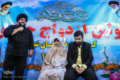 جشن ازدواج زوج جهادگر در میان اهالی محروم کوره پزخانه‌های اسلام آباد نظامی شهرری