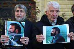 مراسم تشییع پیکر مرحوم «موسوی قهار» مداح و مناجات خوان پیشکسوت