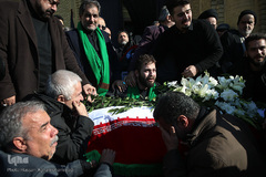 مراسم تشییع پیکر مرحوم «موسوی قهار» مداح و مناجات خوان پیشکسوت