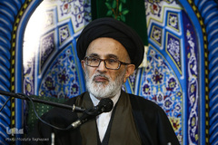 حجت الاسلام سیدمهدی حسین‌زاده، دبیرکل بنیاد قرآن در مراسم حسینیه قرآن و عترت بنیاد قرآن