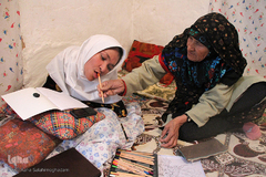 قلم بر لب، نقش زندگی می‌زند/ بیرجند