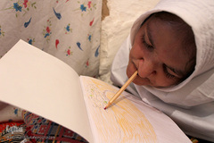 قلم بر لب، نقش زندگی می‌زند/ بیرجند