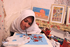 قلم بر لب، نقش زندگی می‌زند/ بیرجند