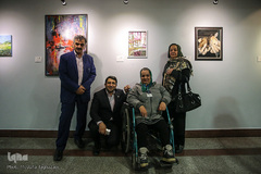 بازدید وحید قبادی‌دانا، رئیس سازمان بهزیستی از نمایشگاه آثار جشنواره ملی هنری «همام»