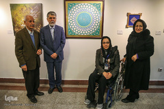 بازدید سیدعباس صالحی، وزیر فرهنگ و ارشاد اسلامی از نمایشگاه آثار جشنواره ملی هنری «همام»