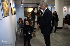 بازدید عبدالهادی فقهی زاده، معاون قرآن و عترت وزارت فرهنگ و ارشاد اسلامی از نمایشگاه آثار برگزیده جشنواره ملی و هنری «همام»