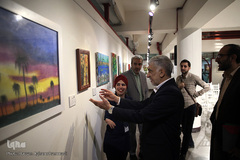 بازدید عبدالهادی فقهی زاده، معاون قرآن و عترت وزارت فرهنگ و ارشاد اسلامی از نمایشگاه آثار برگزیده جشنواره ملی و هنری «همام»