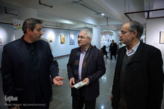 بازدید ابوالحسن ریاضی، مدیرعامل موسسه همشهری از نمایشگاه آثار برگزیده جشنواره ملی و هنری «همام»